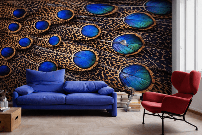 Iridescent Feather Mosaic