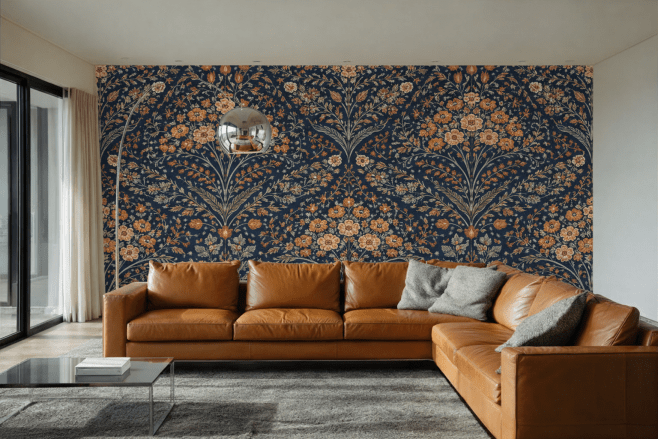 Navy Floral Expanse