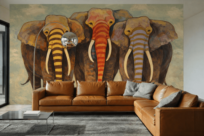 Lively Pachyderm Parade