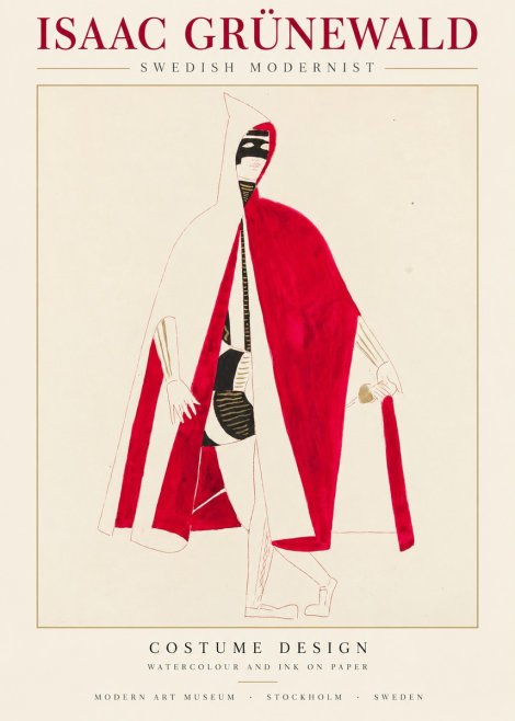 Isaac Grünewald Costume Design I No1 - Juliste