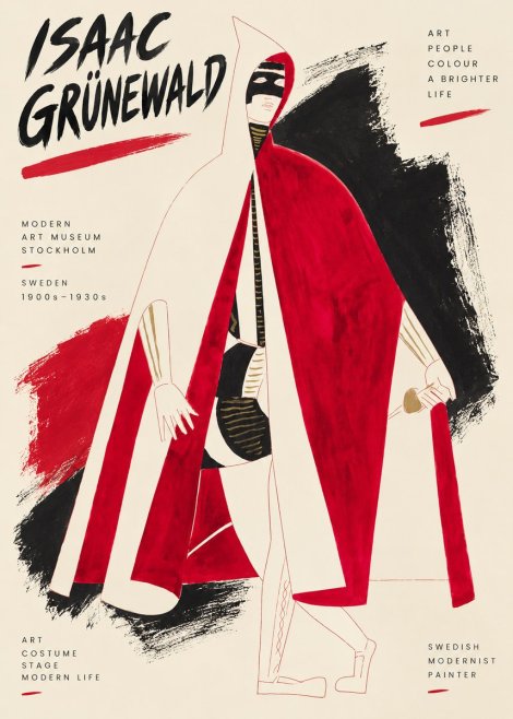 Isaac Grünewald Costume Design I No3 - Juliste