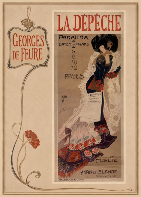 Georges de Feure La Dépêche I No2 - Juliste