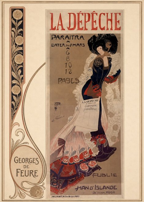 Georges de Feure La Dépêche I No6 - Juliste