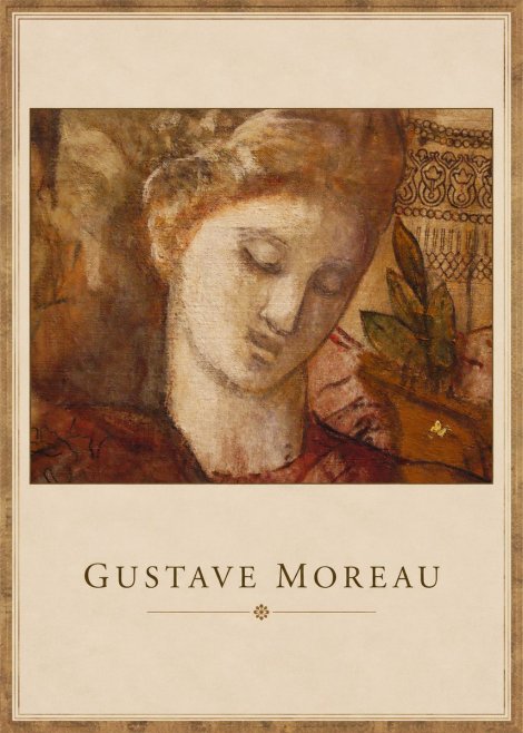 Gustave Moreau Female Head Study No1 - Juliste