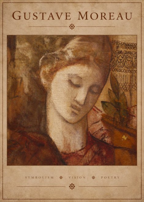Gustave Moreau Female Head Study No3 - Juliste