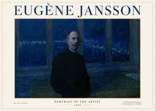 Eugène Jansson Portrait of the Artist I No1 - Juliste