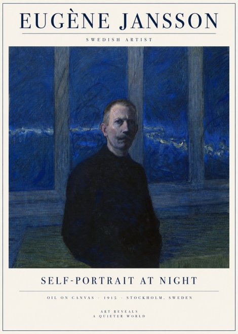 Eugène Jansson Portrait of the Artist I No5 - Juliste