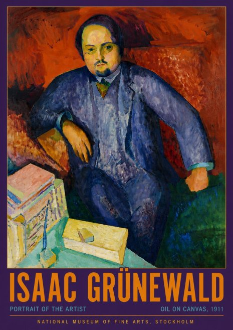 Isaac Grünewald Portrait of the Artist No4 - Juliste