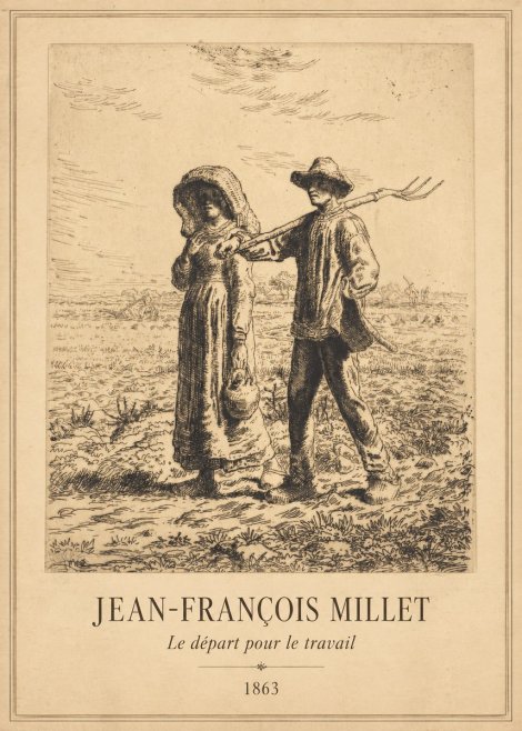 Jean-François Millet Le Départ Pour Le Travail I No1 - Juliste