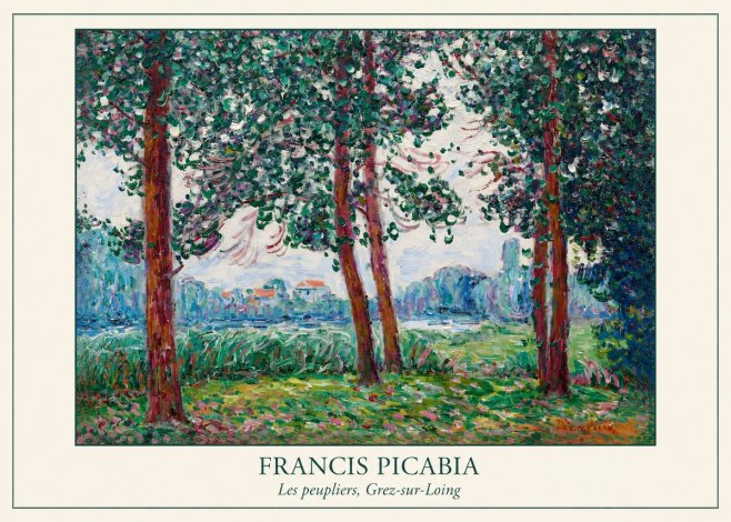 Francis Picabia Les Peupliers, Grez-sur-loing No4 - Juliste