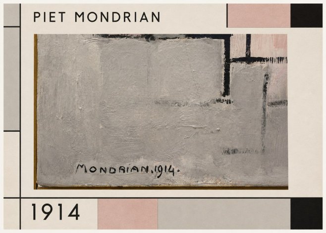 Piet Mondrian Composition 1914 No1 - Juliste