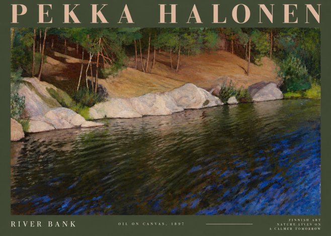 Pekka Halonen River Bank No4 - Juliste