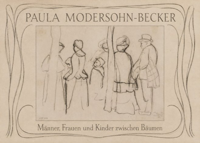 Paula Modersohn-Becker Männer, Frauen Und Kinder Zwischen Bäumen No3 - Juliste