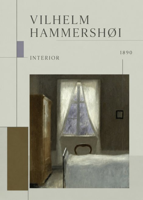 Vilhelm Hammershøi Interior I No5 - Juliste