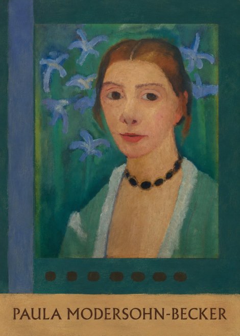 Paula Modersohn-Becker Self-portrait with Blue Flowers No6 - Juliste