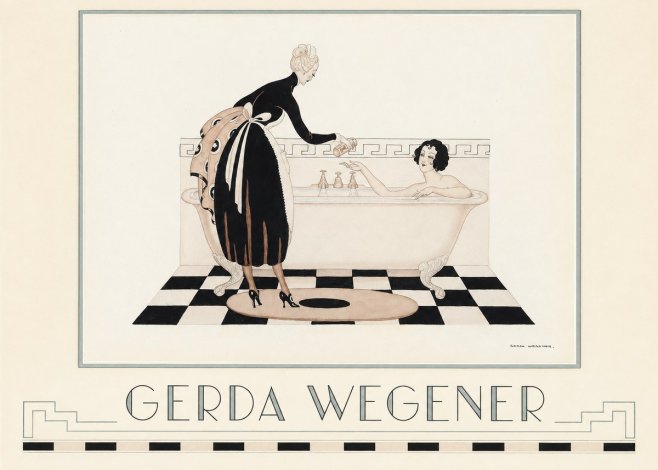 Gerda Wegener Woman in Bathtub No5 - Juliste