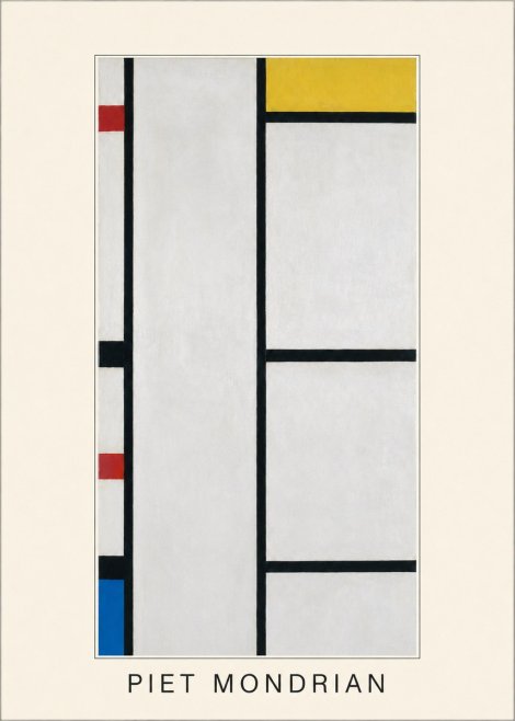 Piet Mondrian Composition with Red, Yellow, and Blue No3 - Juliste