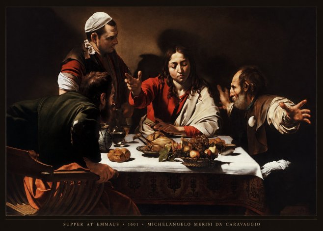 Michelangelo Merisi da Caravaggio Supper at Emmaus No5 - Juliste