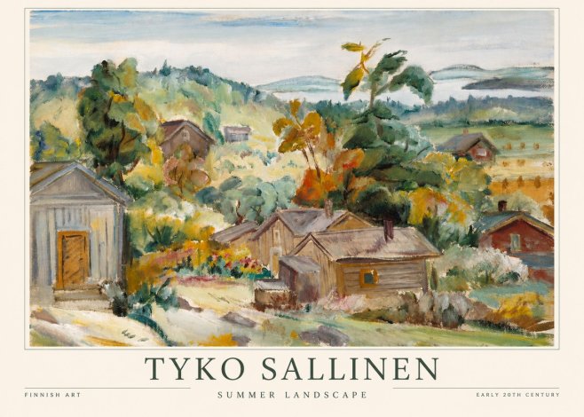 Tyko Sallinen Summer Landscape No1 - Juliste