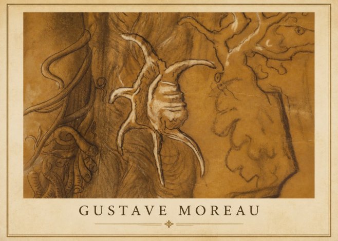 Gustave Moreau Mystical Shell Study No1 - Juliste