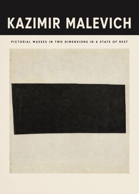 Kazimir Malevich Pictorial Masses in Two Dimensions in a State of Rest No3 - Juliste
