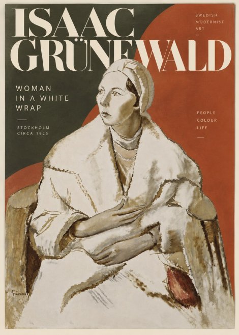 Isaac Grünewald Woman in a White Wrap No2 - Juliste