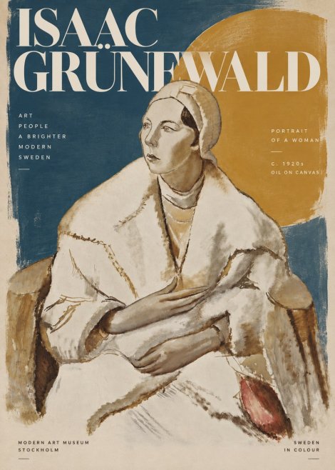 Isaac Grünewald Woman in a White Wrap No5 - Juliste