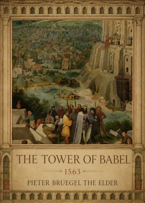 Pieter Bruegel The Tower of Babel I No1 - Juliste