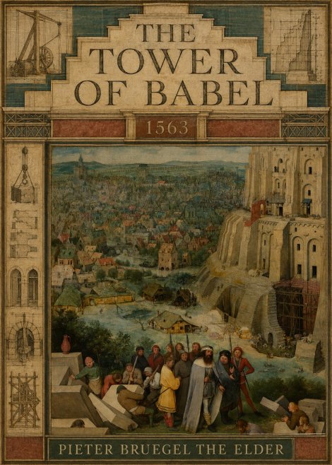 Pieter Bruegel The Tower of Babel I No3 - Juliste
