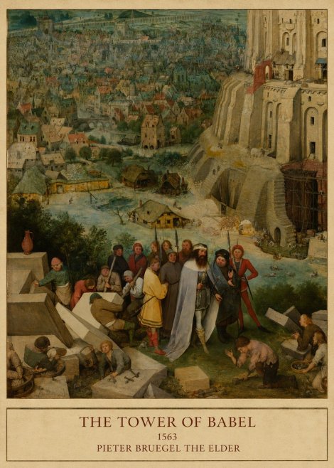 Pieter Bruegel The Tower of Babel I No4 - Juliste