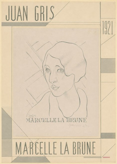 Juan Gris Marcelle La Brune I No5 - Juliste