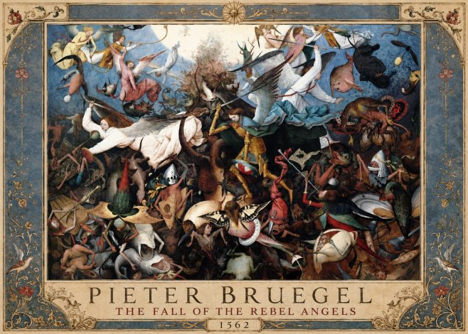 Pieter Bruegel The Fall of the Rebel Angels I No1 - Juliste