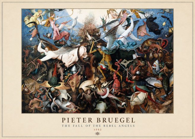 Pieter Bruegel The Fall of the Rebel Angels I No3 - Juliste