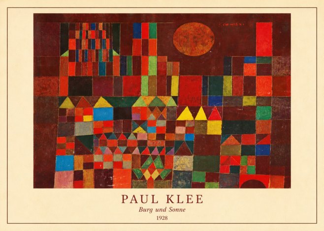 Paul Klee Burg Und Sonne No4 - Juliste