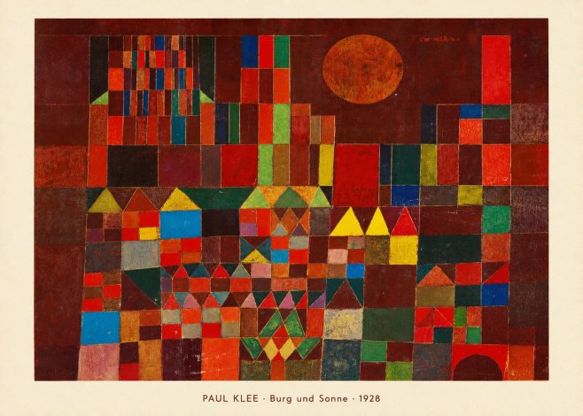Paul Klee Burg Und Sonne No5 - Juliste