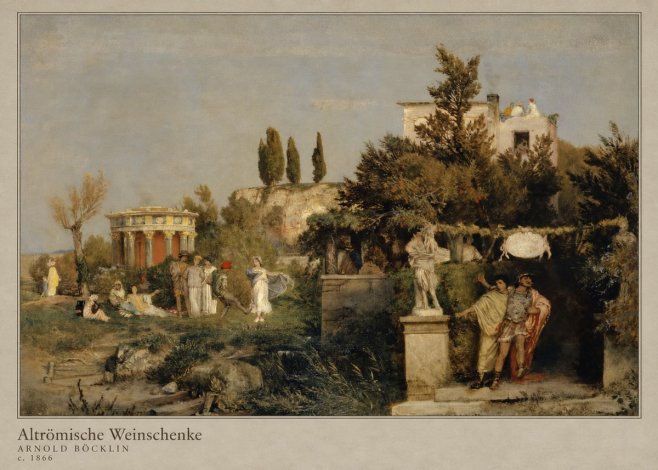 Arnold Böcklin Altrömische Weinschenke No4 - Juliste