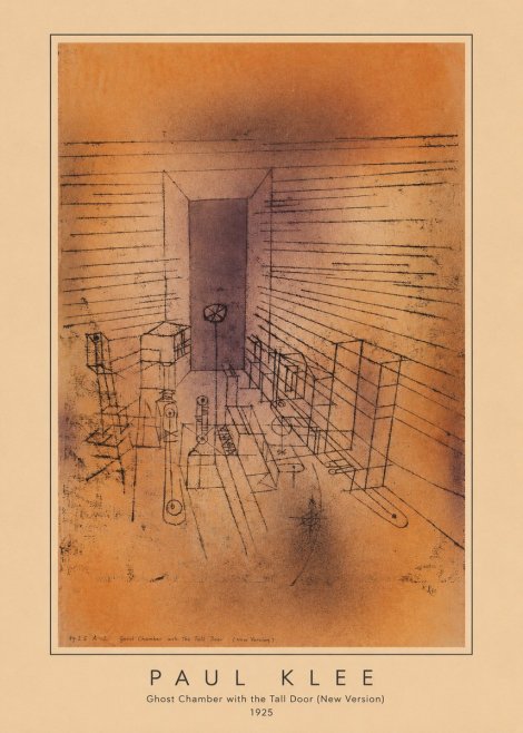 Paul Klee Ghost Chamber with the Tall Door (New Version) No3 - Juliste