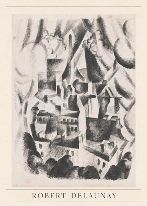 Robert Delaunay Vue Sur La Ville No3 - Juliste