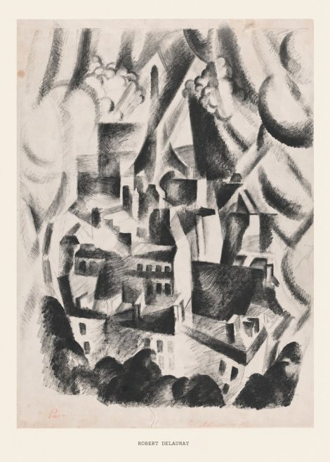 Robert Delaunay Vue Sur La Ville No6 - Juliste