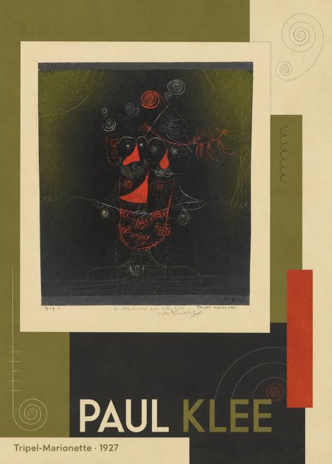 Paul Klee Tripel-marionette No5 - Juliste