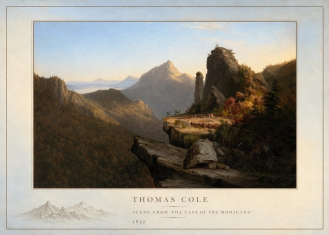 Thomas Cole Scene from 'the Last of the Mohicans' No4 - Juliste