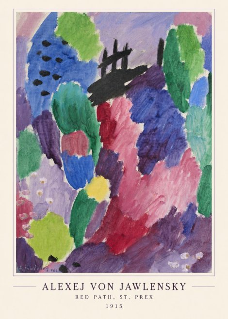 Alexej von Jawlensky Red Path, St. Prex I No4 - Juliste