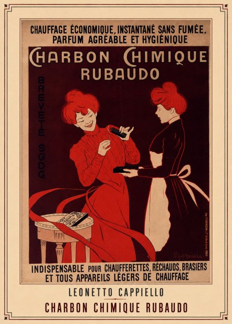 Leonetto Cappiello Charbon Chimique Rubaudo No3 - Juliste