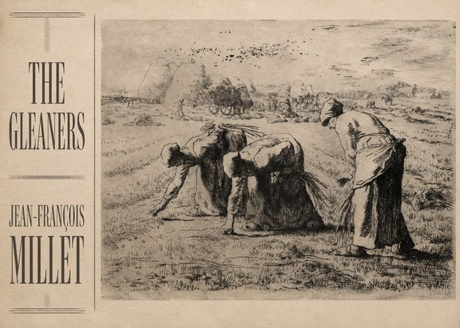 Jean-François Millet The Gleaners No2 - Juliste
