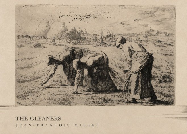 Jean-François Millet The Gleaners No3 - Juliste