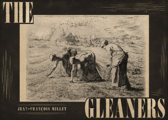 Jean-François Millet The Gleaners No4 - Juliste