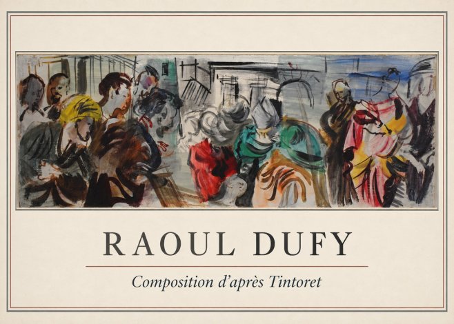 Raoul Dufy Composition D'après Tintoret No1 - Juliste