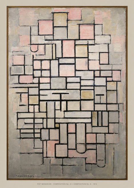 Piet Mondrian Composition No. Iv / Composition No. 6 No6 - Juliste