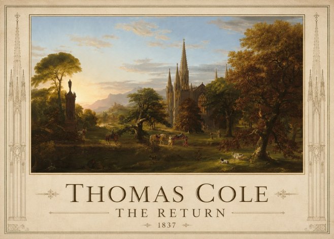 Thomas Cole The Return I No1 - Juliste
