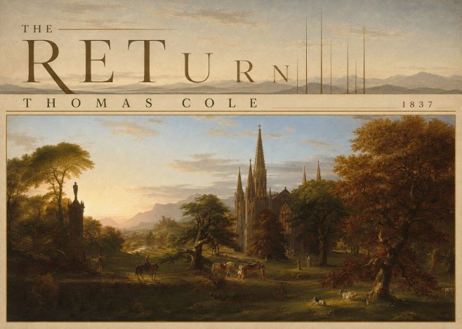 Thomas Cole The Return I No5 - Juliste